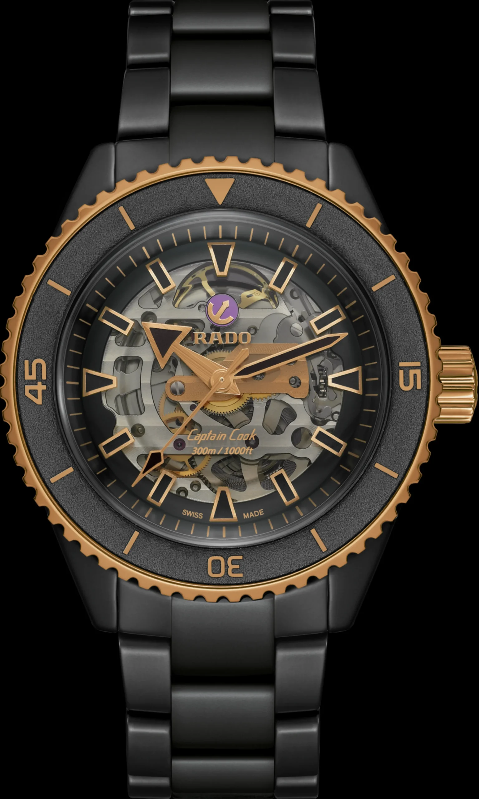 Rado Captain Cook High-Tech Ceramic Skeleton