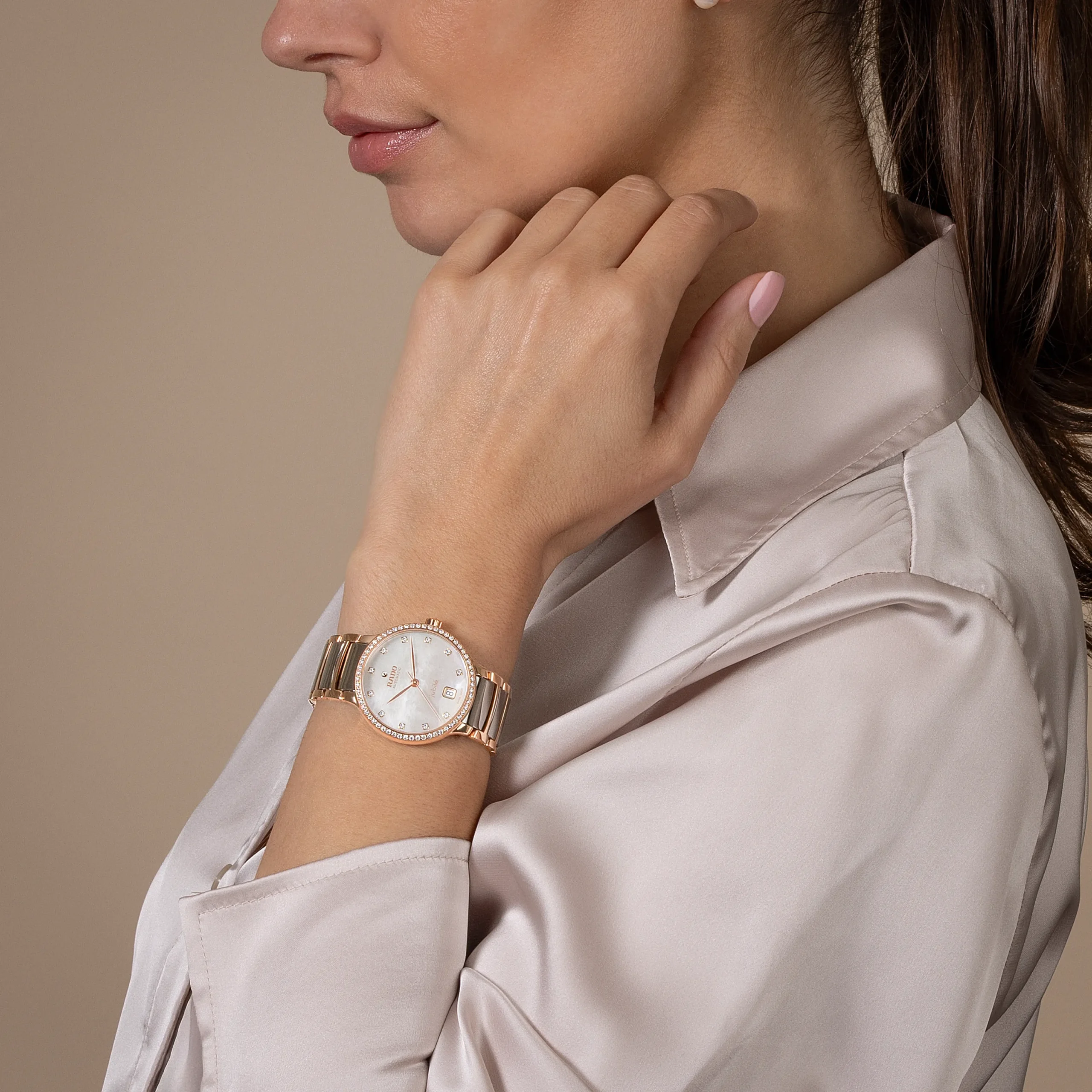 Women Rado Centrix Automatic Diamonds