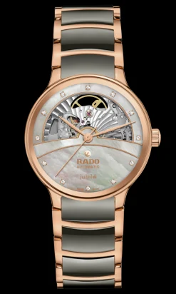 Women Rado Centrix Automatic Diamonds Open Heart