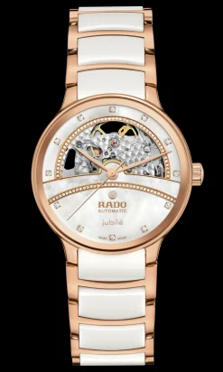 Women Rado Centrix Automatic Diamonds Open Heart