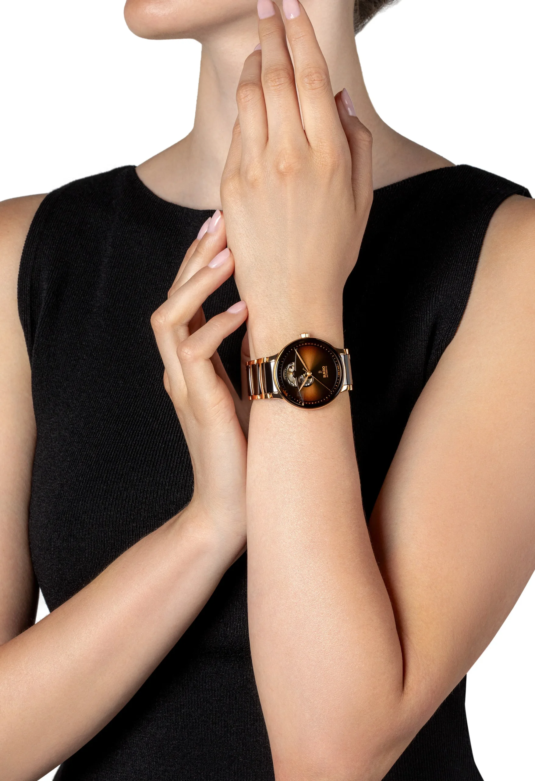 Women Rado Centrix Automatic Open Heart