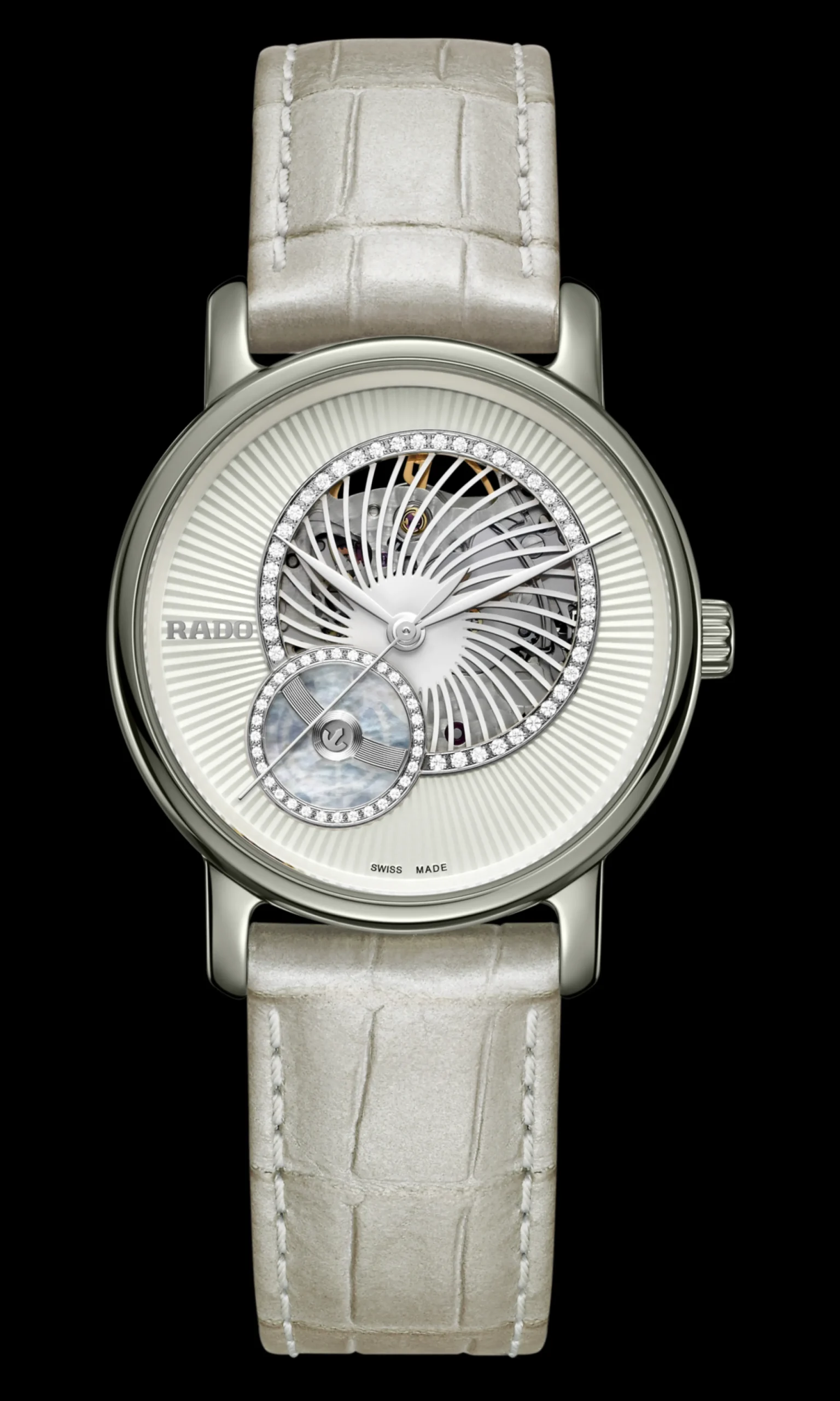 Women Rado DiaMaster Automatic Open Heart Diamonds