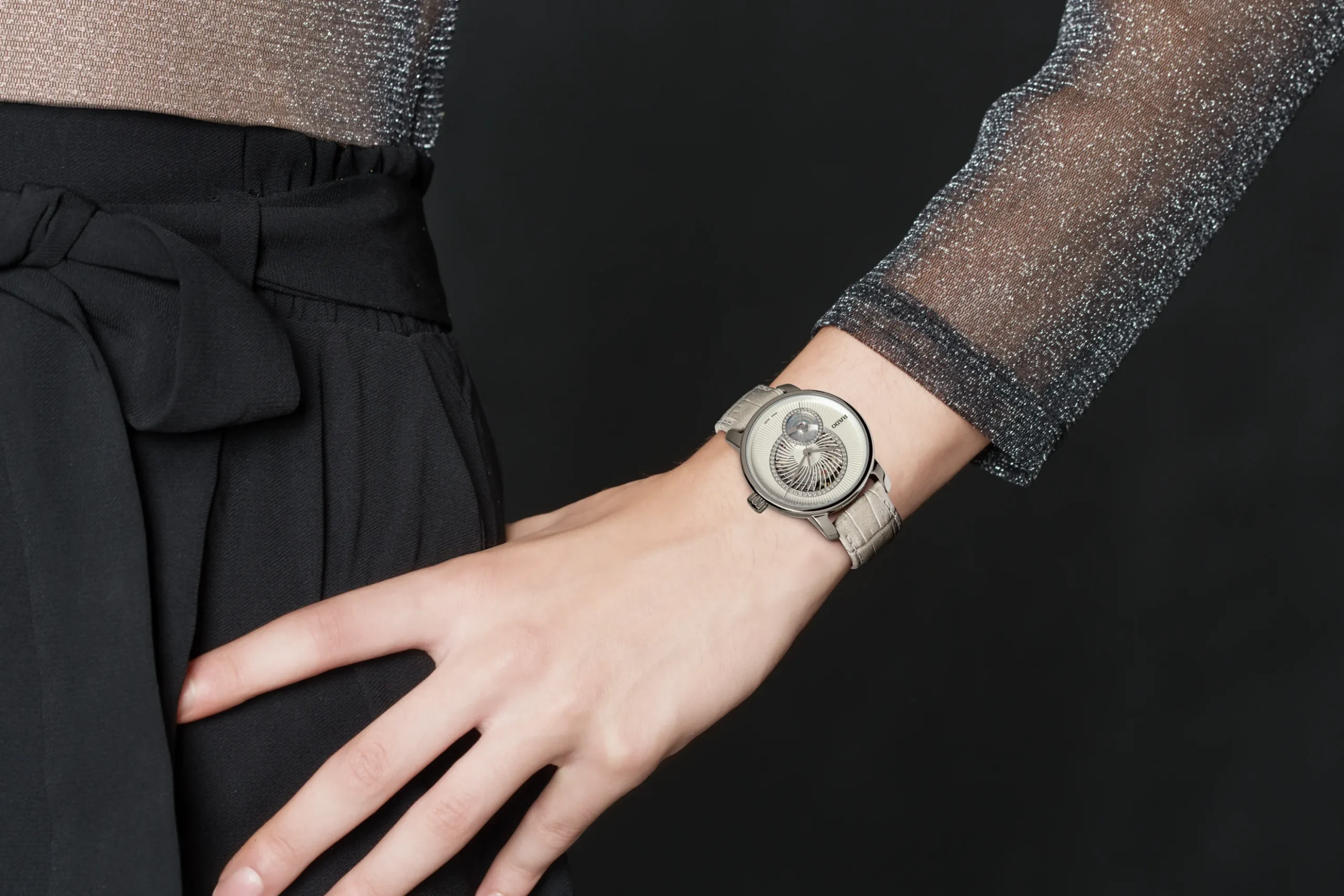 Women Rado DiaMaster Automatic Open Heart Diamonds