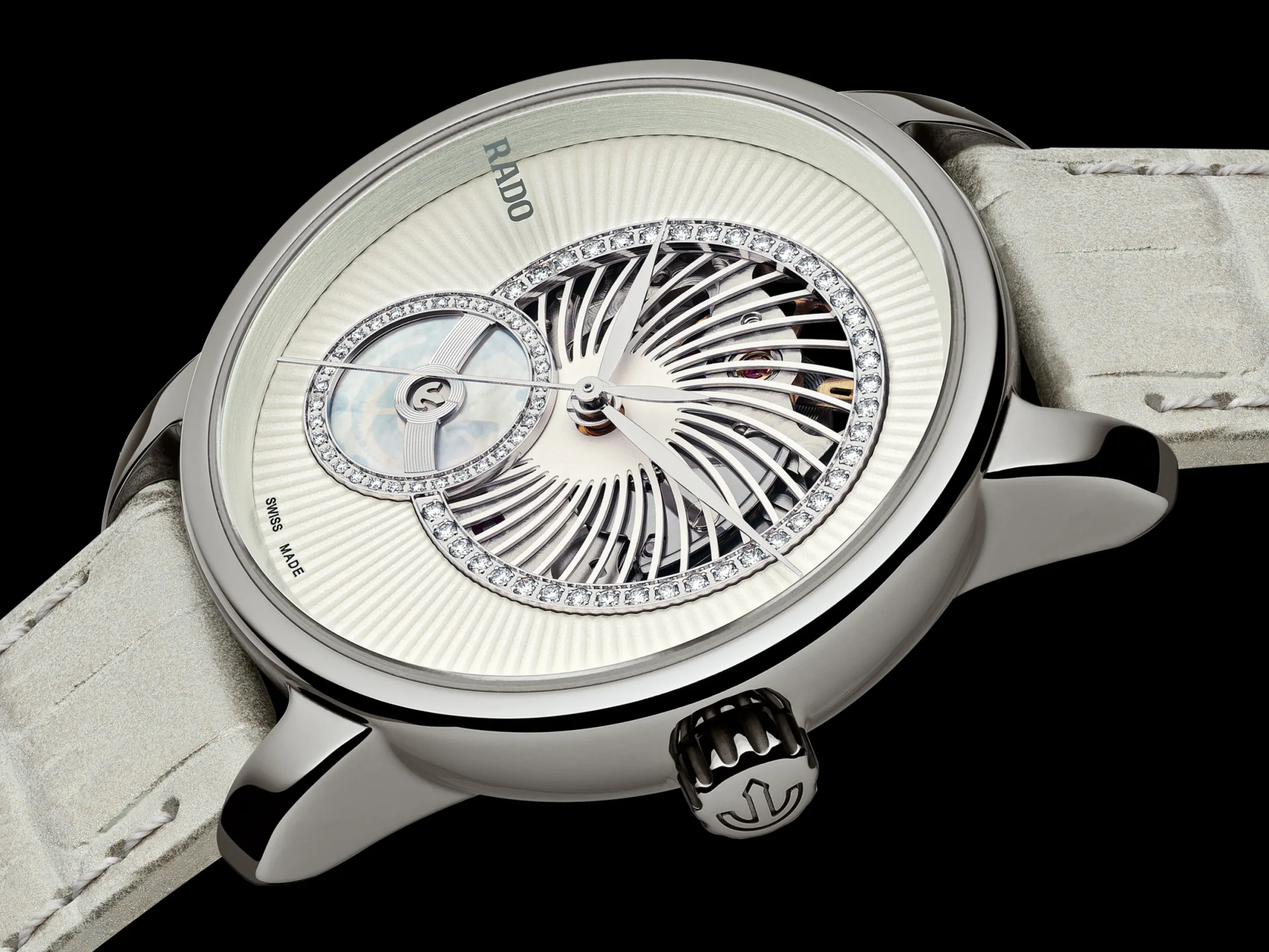 Women Rado DiaMaster Automatic Open Heart Diamonds