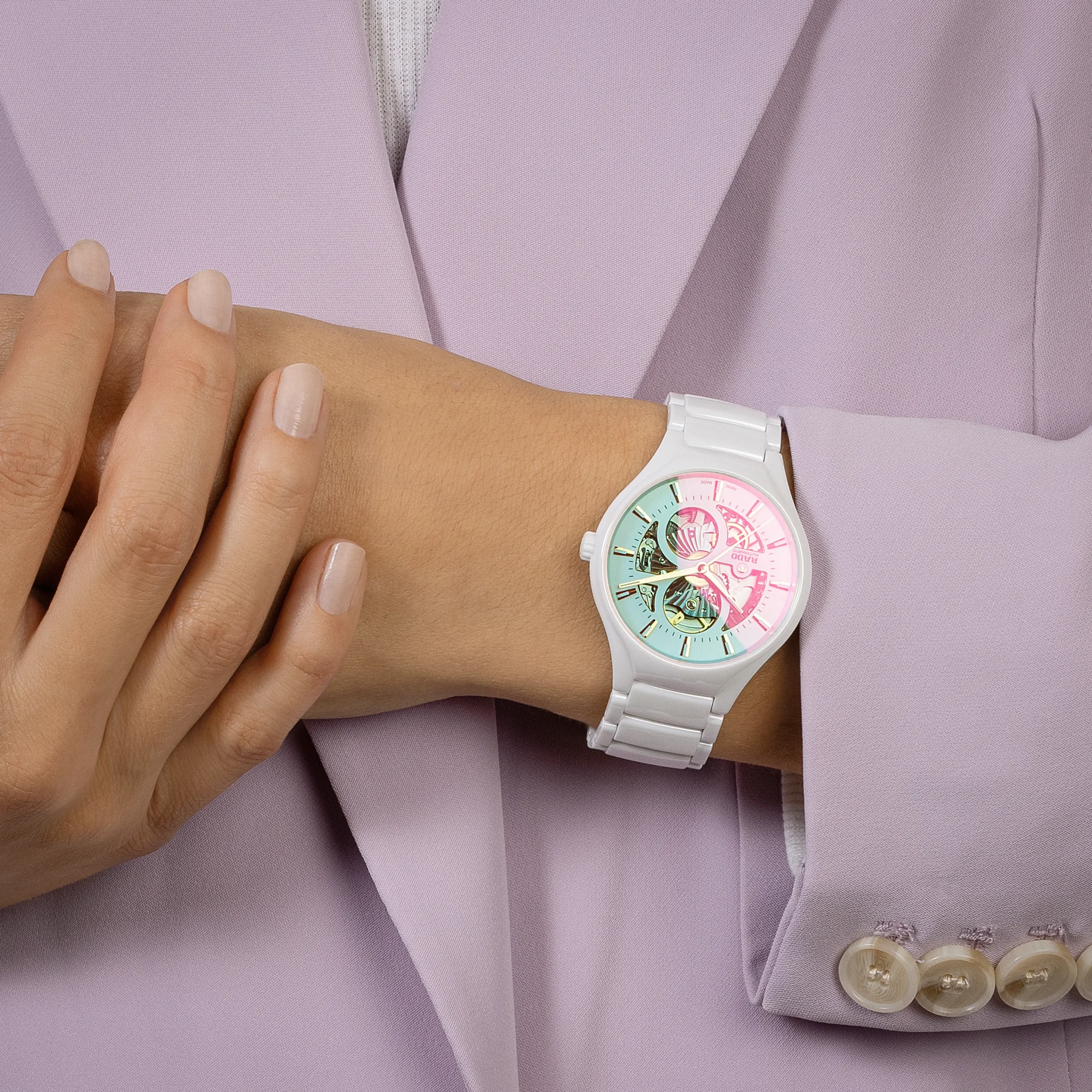 Women Rado True Round Automatic Open Heart Limited Edition