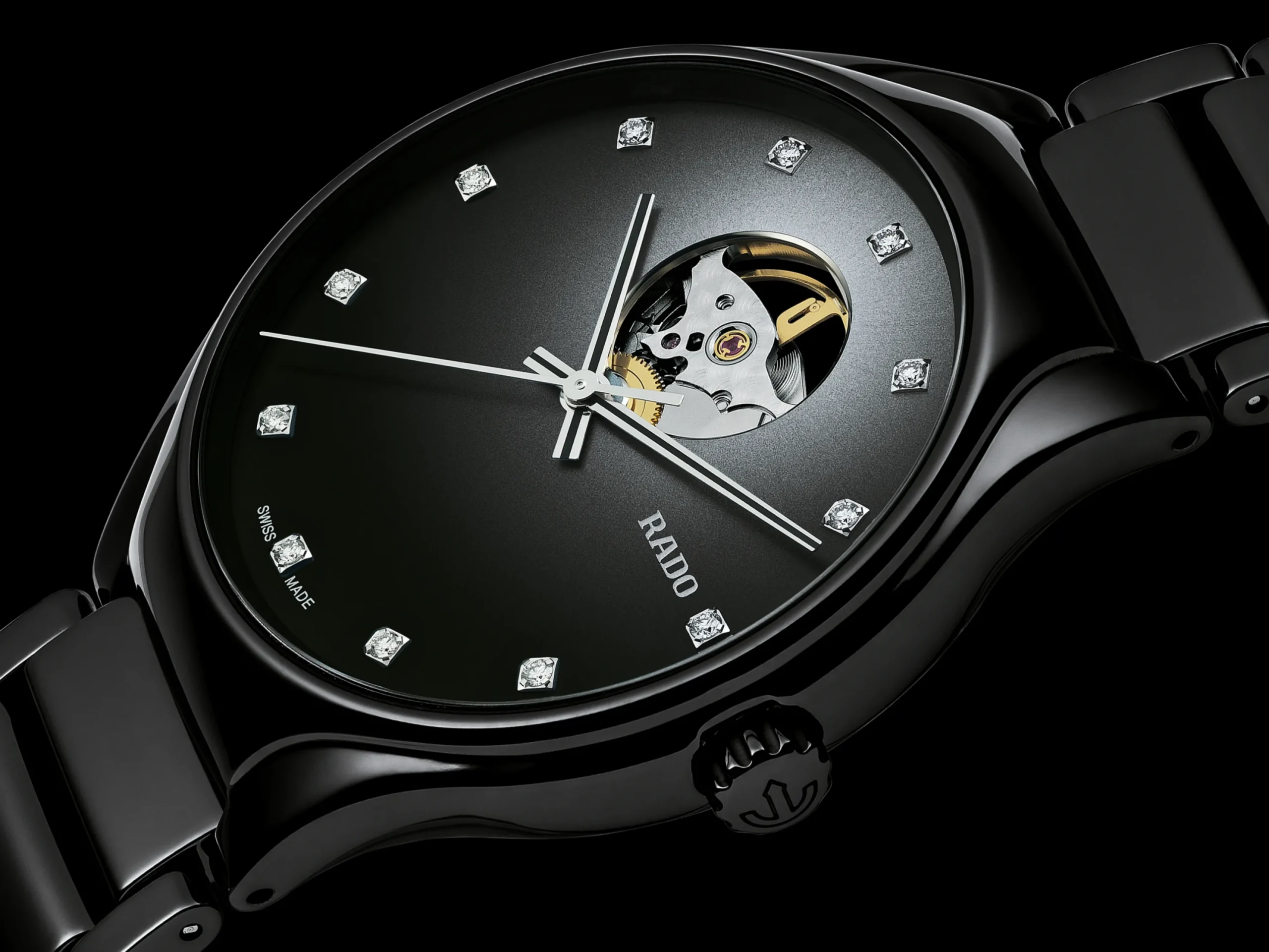 Women Rado True Round Secret Diamonds
