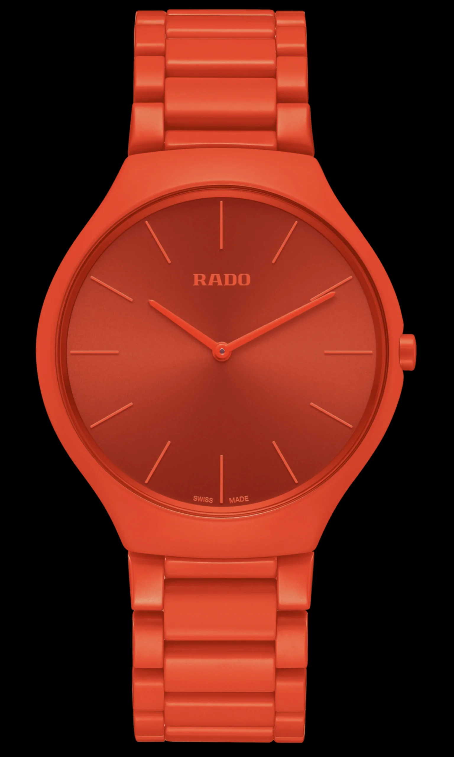 Women Rado True Round Thinline Les Couleurs™ Le Corbusier Powerful orange 4320S