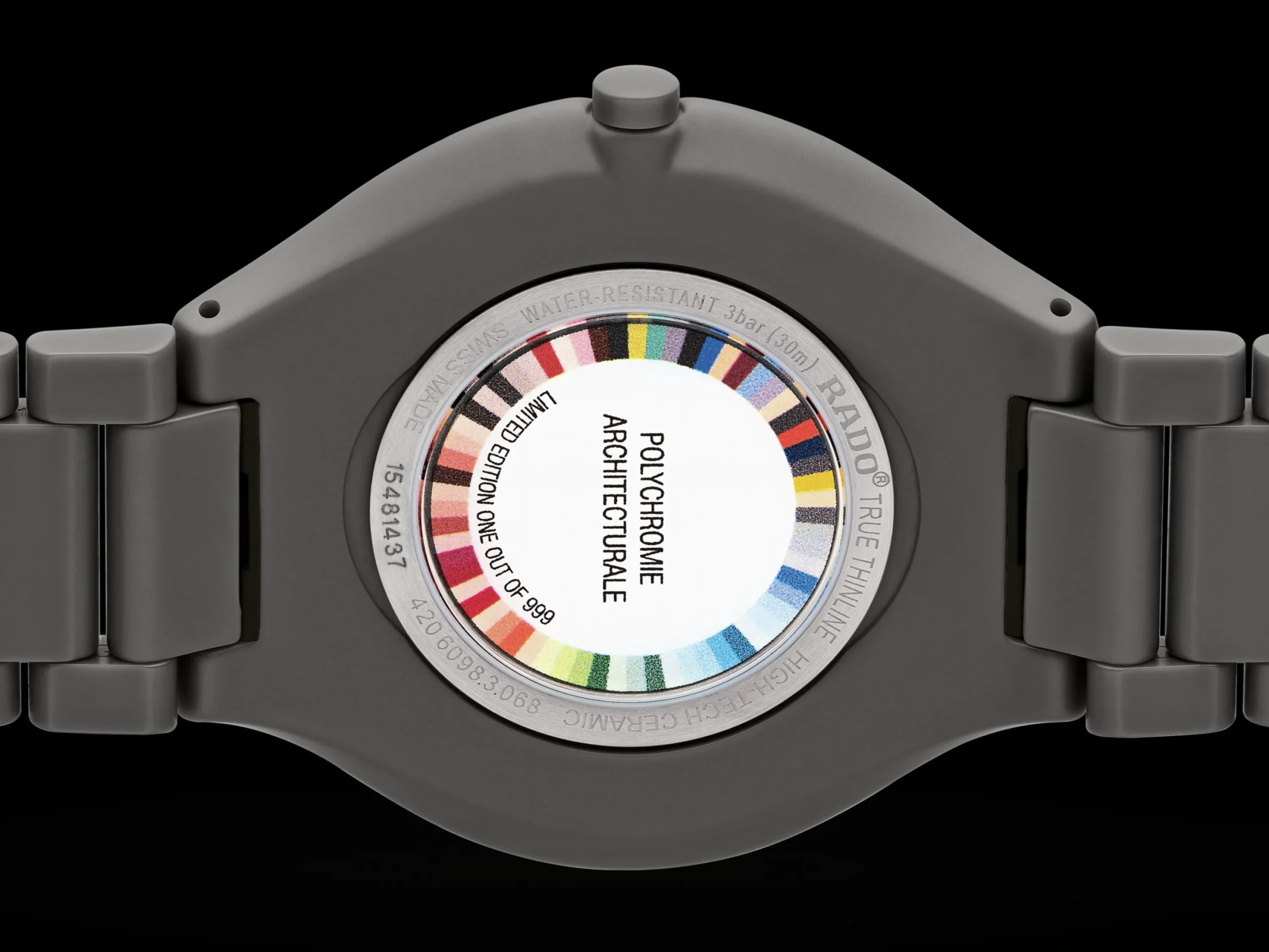 Women Rado True Round Thinline Les Couleurs™ Le Corbusier Iron grey 32010