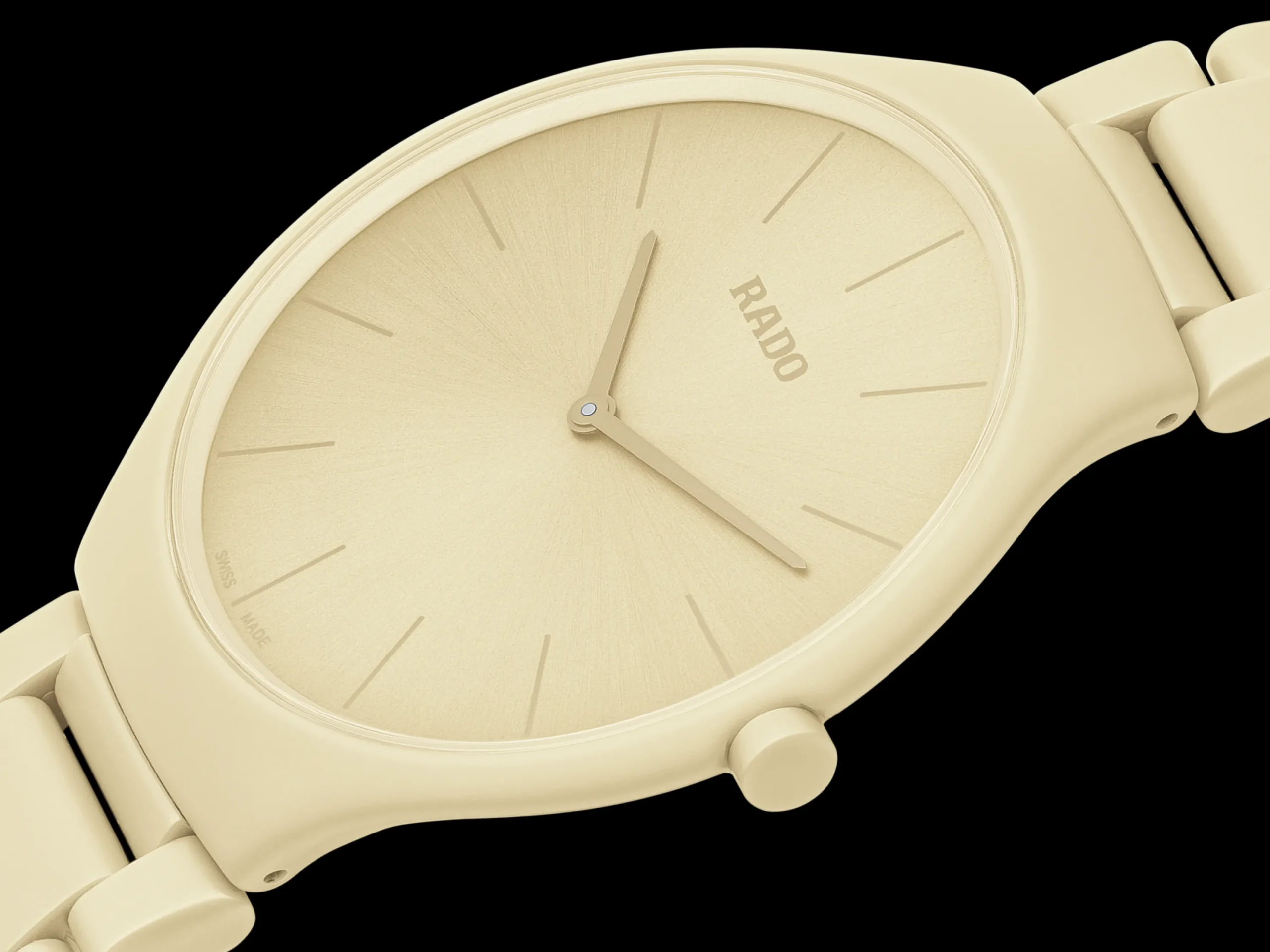 Women Rado True Round Thinline Les Couleurs™ Le Corbusier Cream white 32001