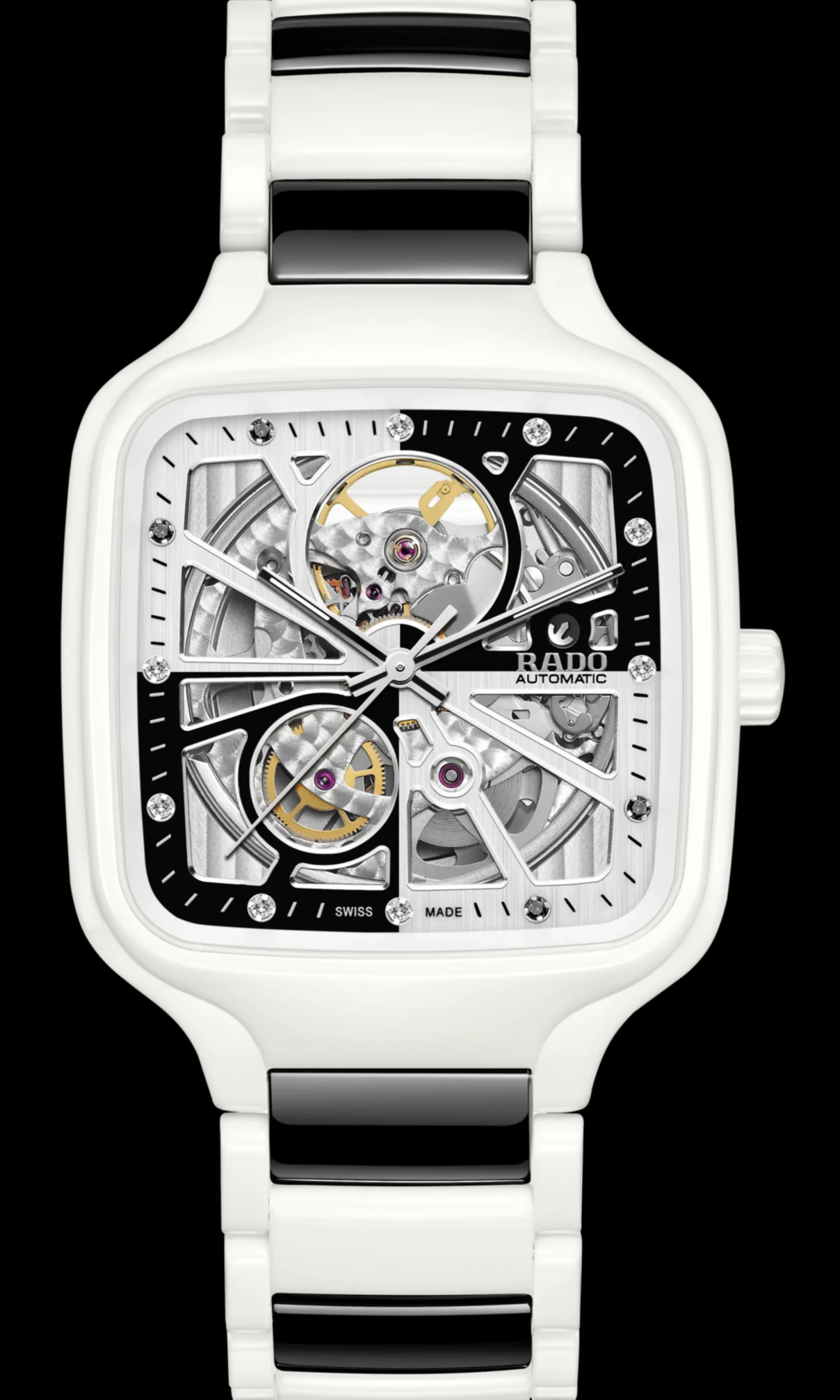 Women Rado True Square Automatic Open Heart Diamonds Limited Edition