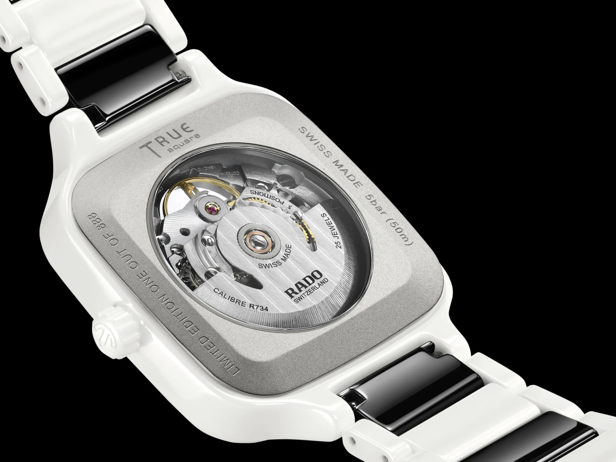 Women Rado True Square Automatic Open Heart Diamonds Limited Edition