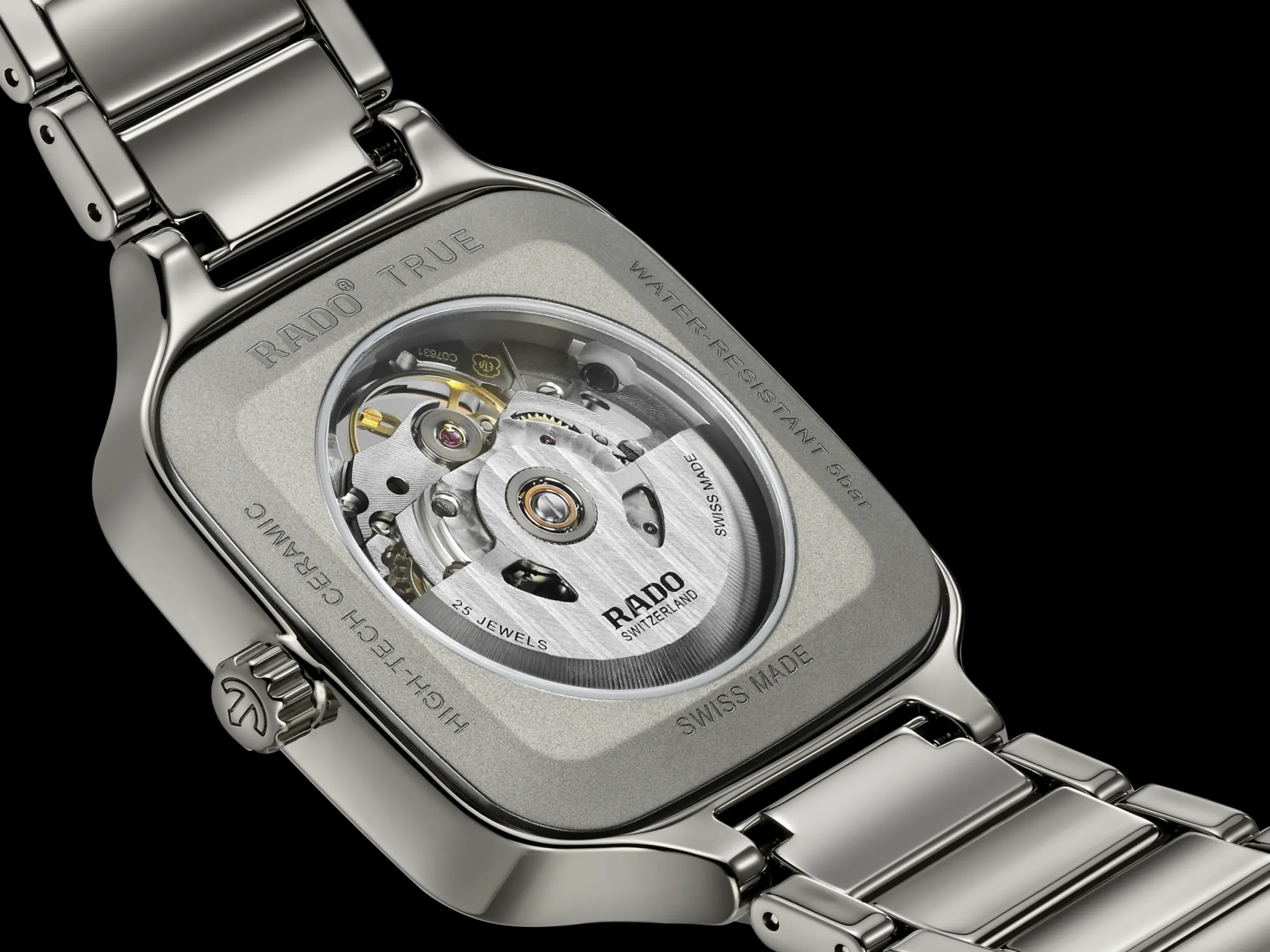 Women Rado True Square Automatic Open Heart