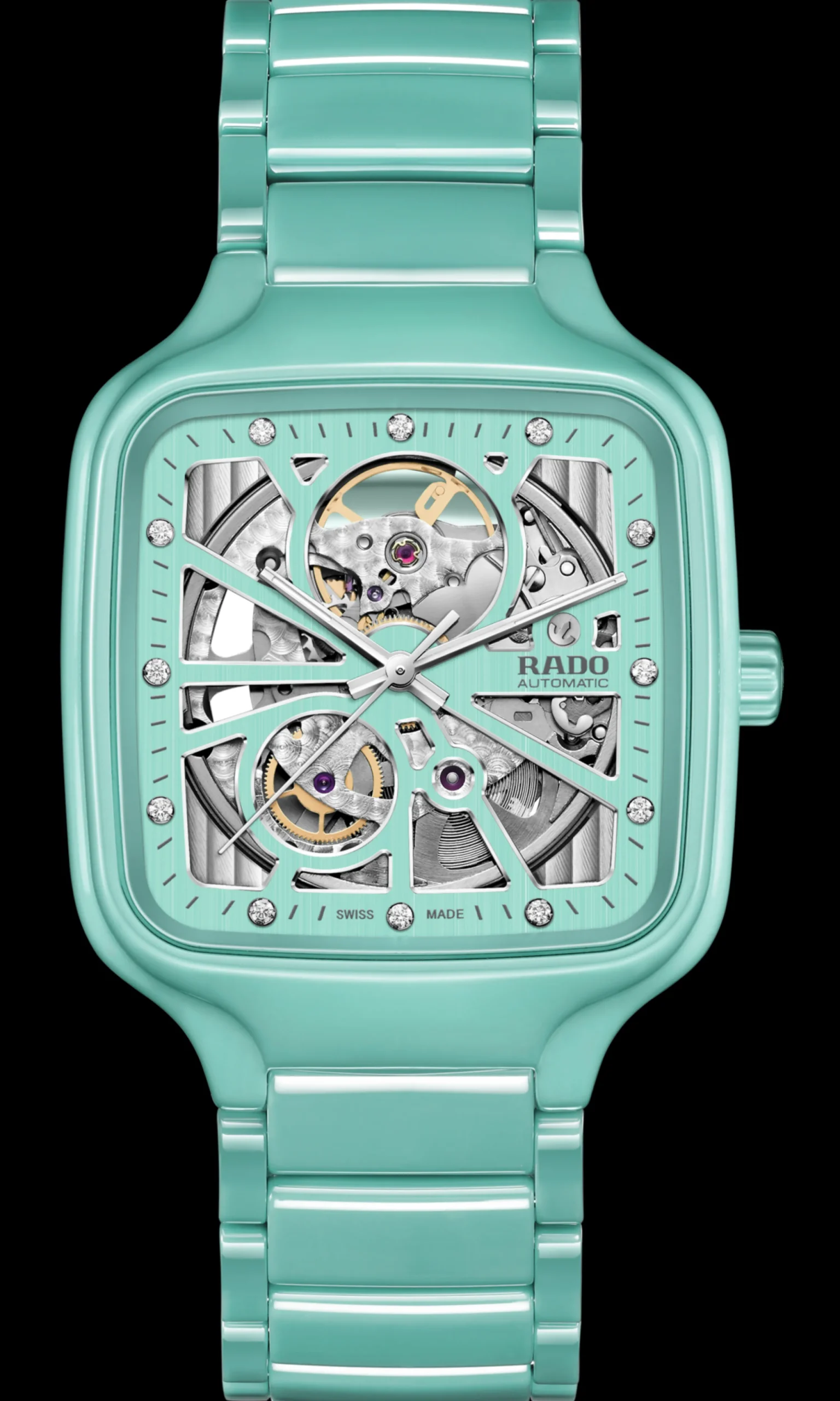 Women Rado True Square Automatic Open Heart