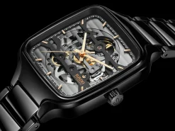 Women Rado True Square Automatic Skeleton