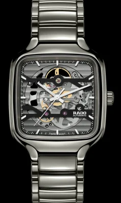 Women Rado True Square Automatic Skeleton