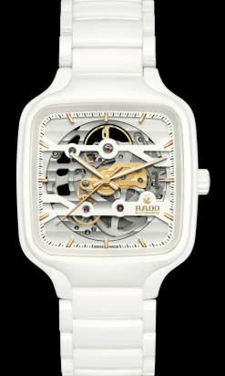 Women Rado True Square Automatic Skeleton